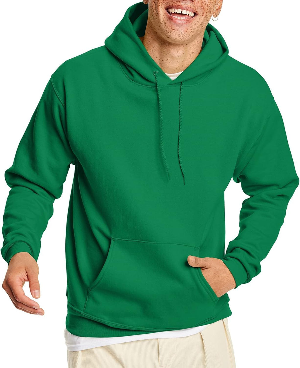Hanes Men's Pullover EcoSmart Hooded Sweatshirt, deep royal, XXXX-Large