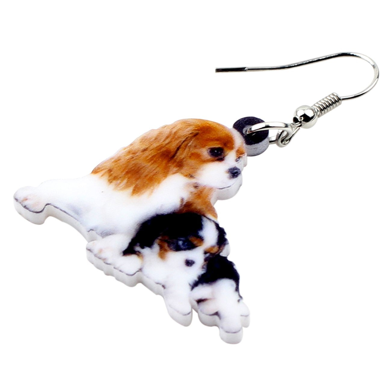 NEWEI Acrylic Cute Basket Dog earrings Drop Dangle Fashion Animal Jewelry For Women Gift Charms