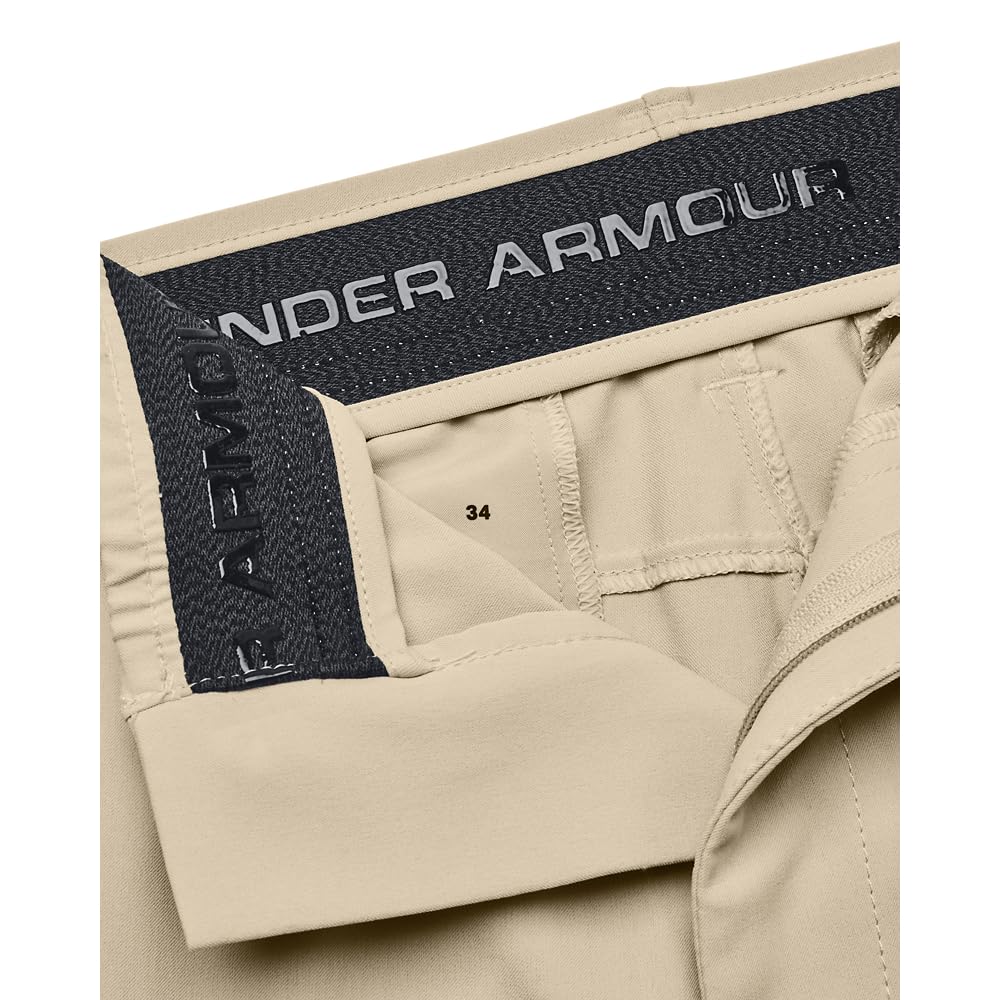 Under Armour Men's Drive 8 Inch Shorts, (289) Khaki Base / / Halo Gray, 32