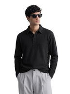 The Indian Garage Co Mens Relaxed Fit Textured Full Sleeves Sweater