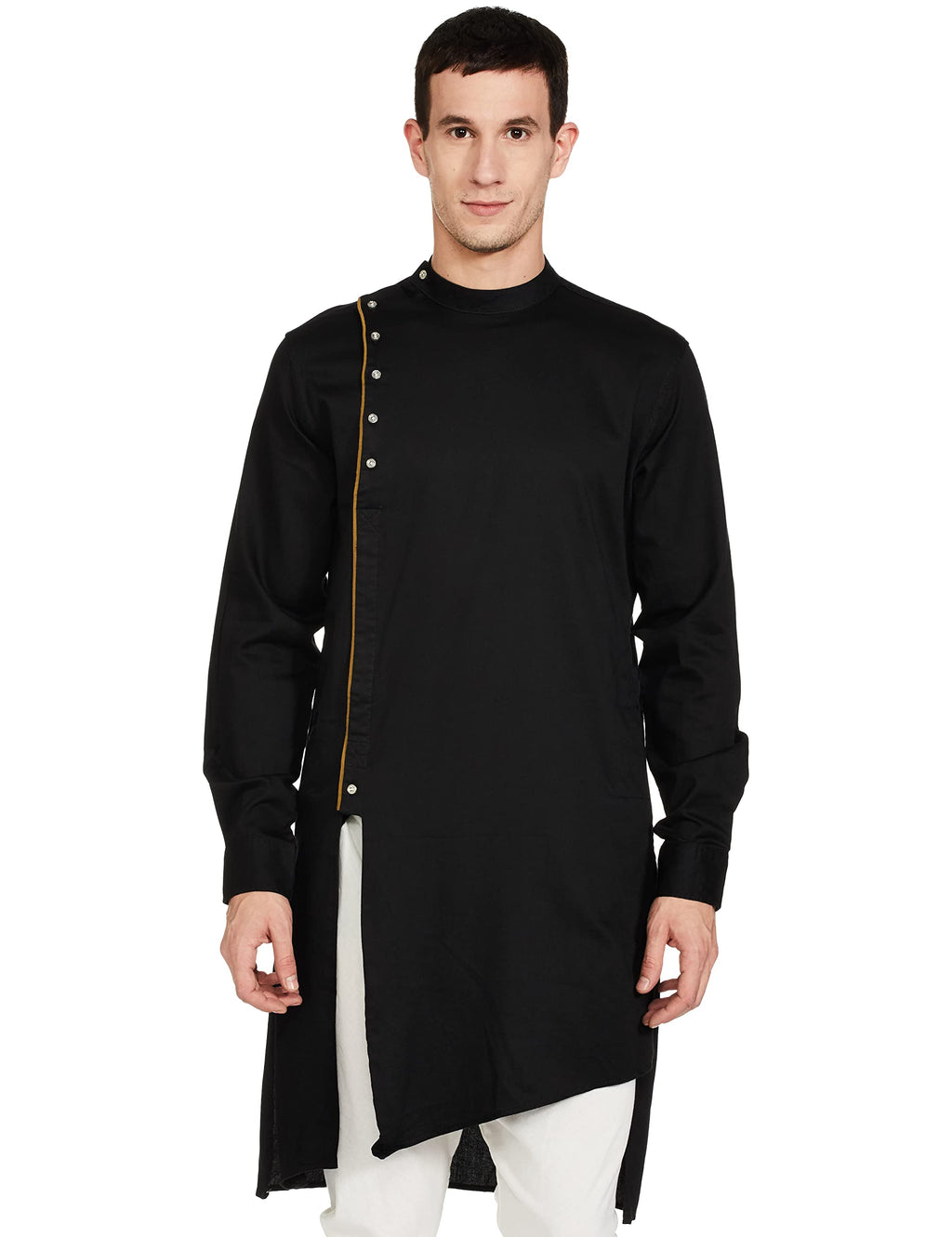 The Indian Garage Co Mens Cotton Slim Tunic Shirt