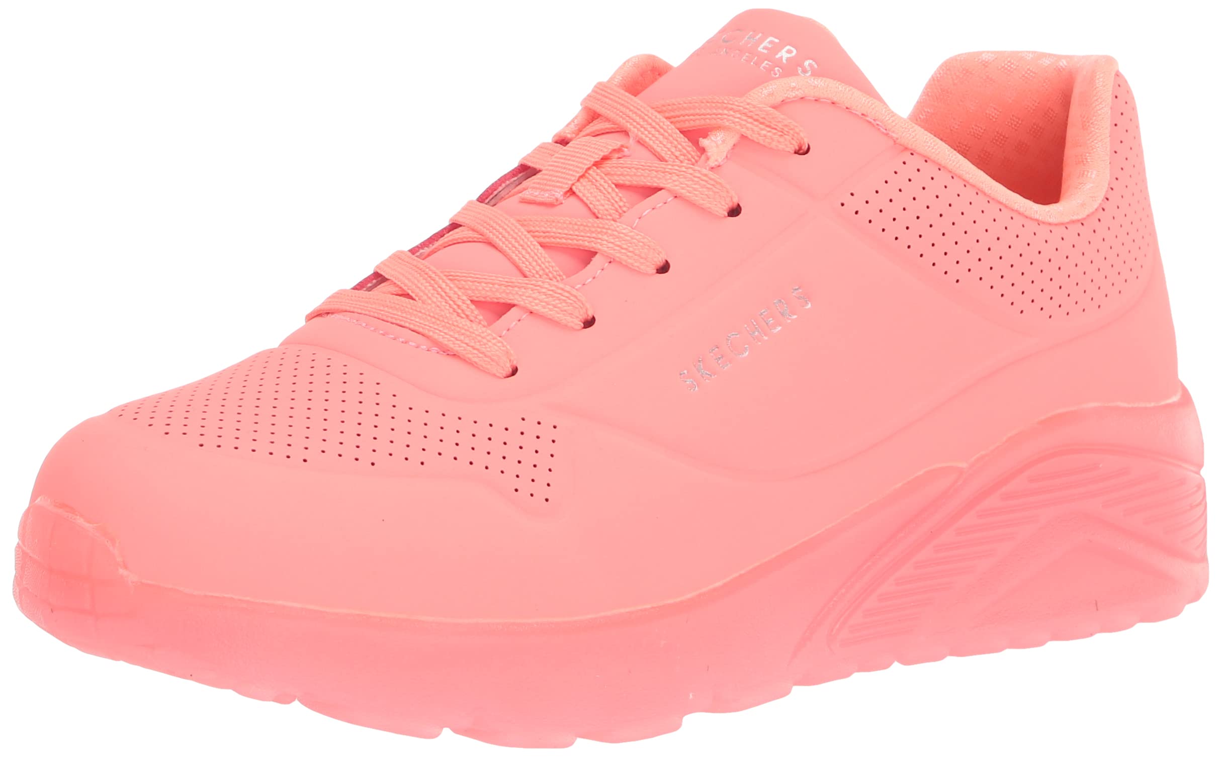 Skechers Girls Uno Ice Vegan Air-Cooled Memory Foam Cushioned Comfort Insole Sneakers