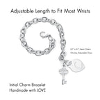 TONY & SANDY Silver Charm Bracelet Chain Stocking Stuffers for Teens Gifts Girls Ages 14 16 18 12 Teenage Girls Jewelry Personal