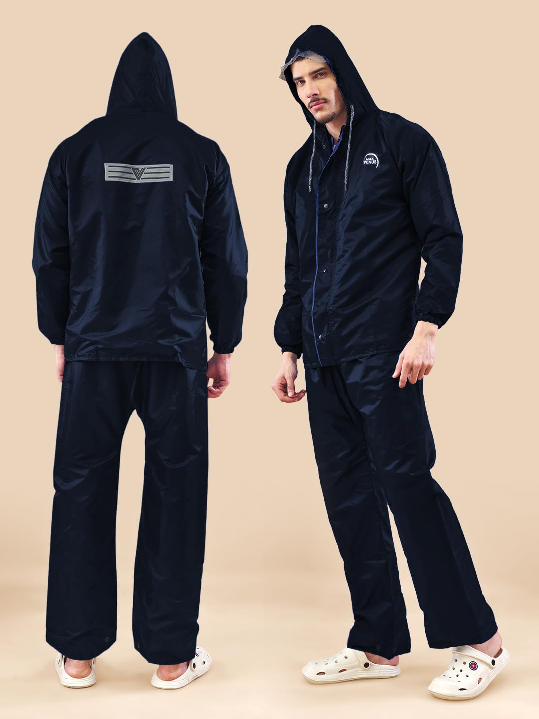 Lux Venus Reversible Rain Coat For Men.