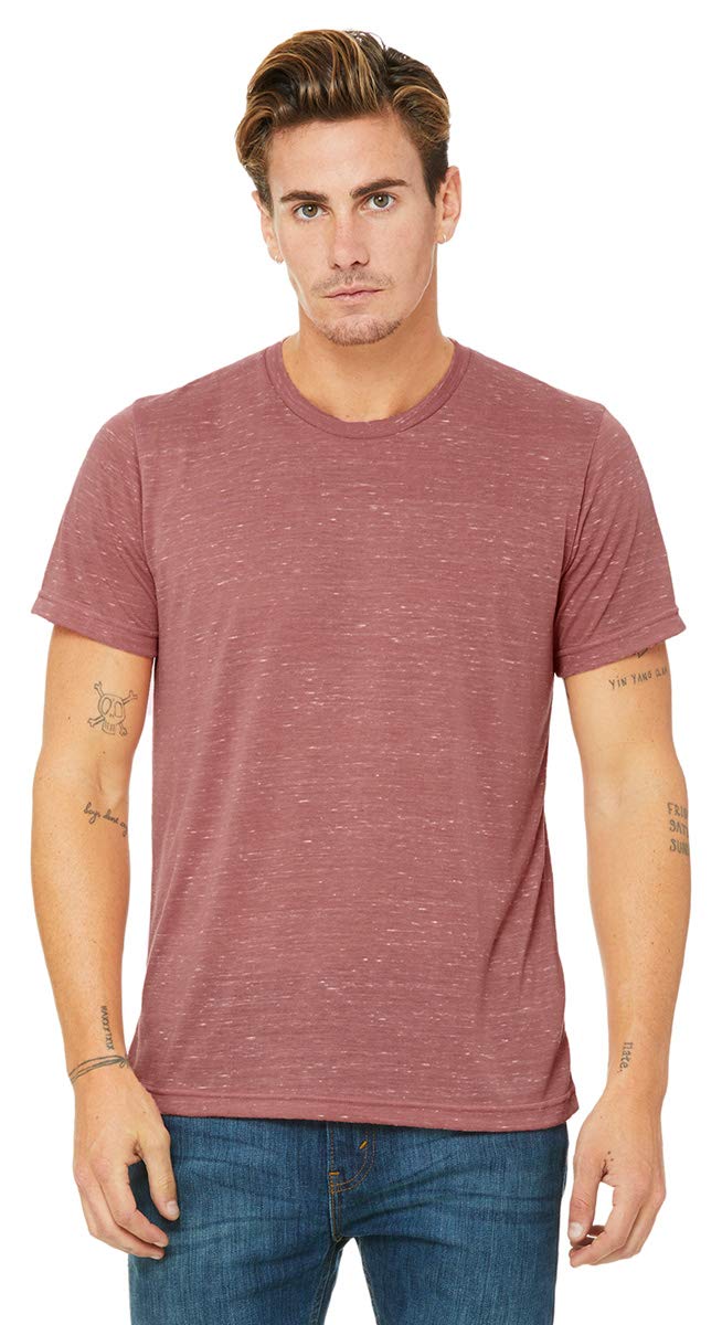 Unisex Poly-cotton Short-Sleeve T-Shirt - BERRY - S(D0102H7W0M2)