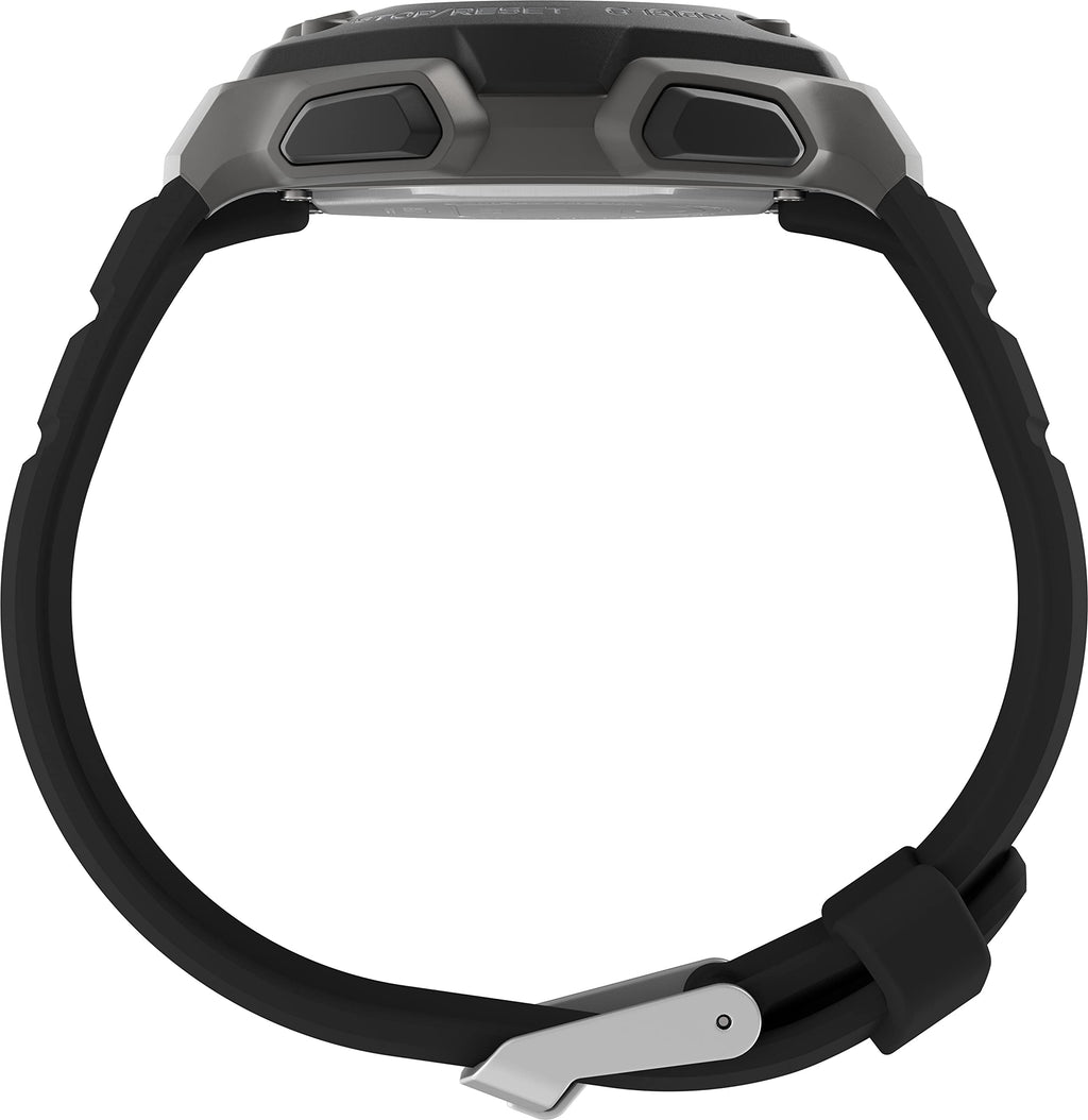 Timex Men's T5K821 Ironman Classic 30 Black/Orange Resin Strap Watch