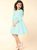 A.T.U.N. Girls Double Bow Dress Mint