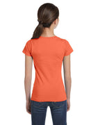 girls Fine Jersey T-Shirt - AQUA - XS(D0102H7DY02)
