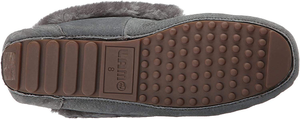Lamo Women's Ausie Moc Slip-On Loafer, Charcoal, 8 M US