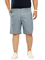 Thomas Scott Mens | Plus Size | Regular Fit | 100% Cotton | Breathable Fabric | Summer Boxer | Shorts for Men(CCBS128_Midblue_4