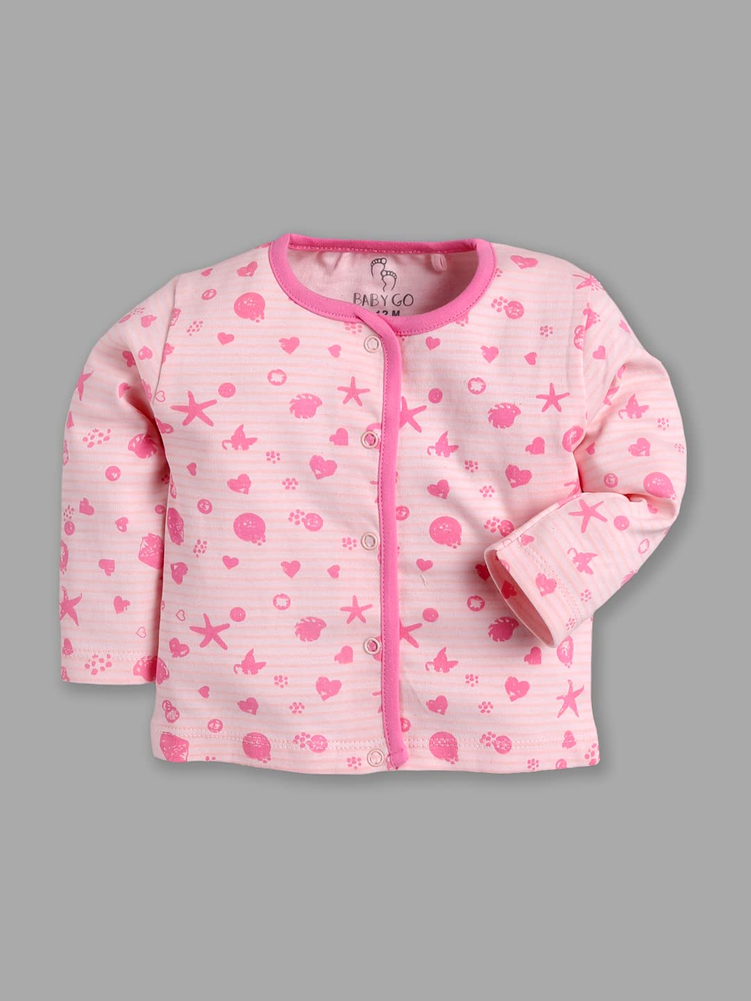 Baby Go Full Sleeve Set Of 3 Tees Combo For Baby Girls