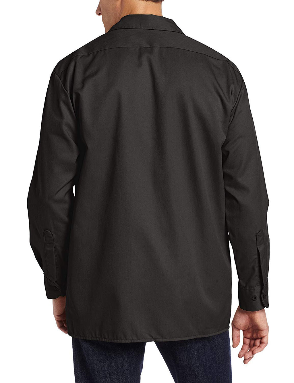 Dickies Mens Big-Tall Long Sleeve Work Shirt, Black,3XL