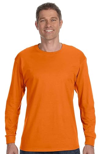 Unisex 61 oz Tagless Long-Sleeve T-Shirt - ASH - S(D0102H7NHg8)