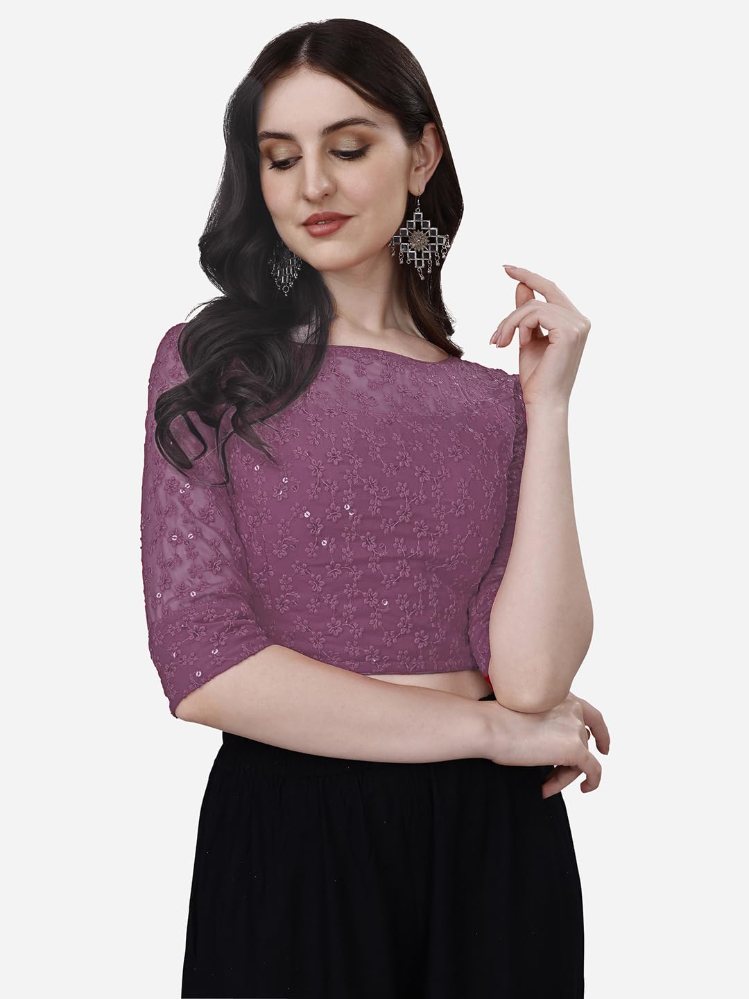 Pujia Mills WomanS Readymade Sleeveless Gold Blouse Halter Neck With String Pattern Backless Ethnic Wear Pattern Choli Blouse