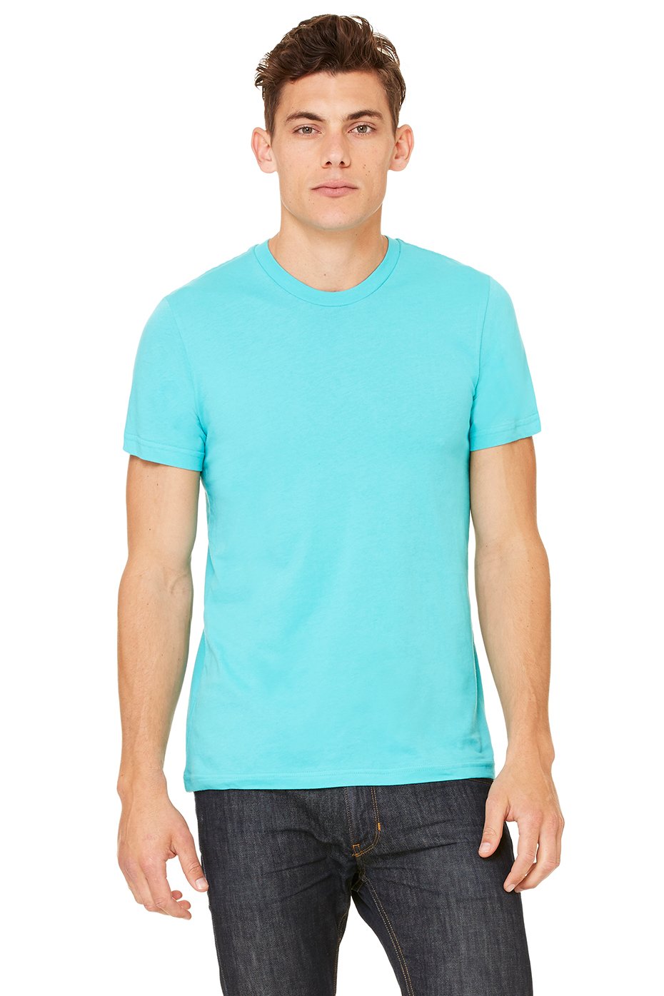 Bella + Canvas Unisex Jersey Short-Sleeve T-Shirt XS TEAL