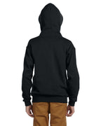 Youth 8 oz NuBlend Fleece Full-Zip Hooded Sweatshirt - J NAVY - L(D0102HI3UFA)