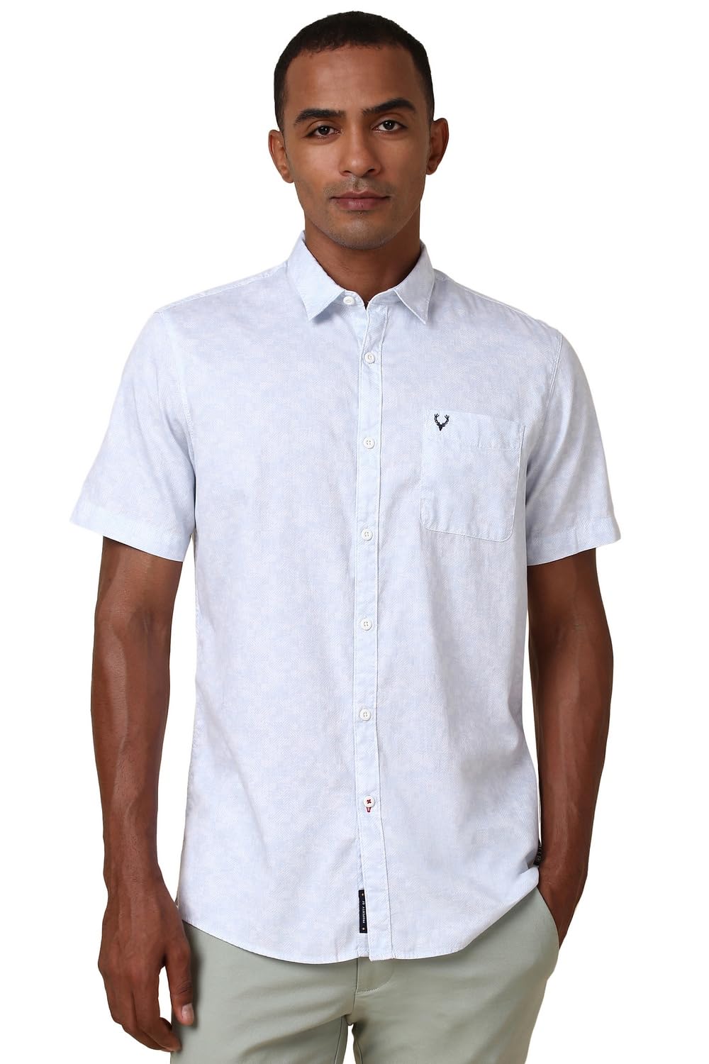 Allen Solly Men Printed Casual Short Sleeve Shirt