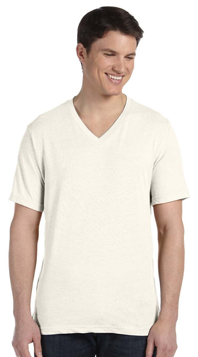 Unisex Triblend V-Neck T-Shirt - BLUE TRIBLEND - S(D0102H7WXF8)
