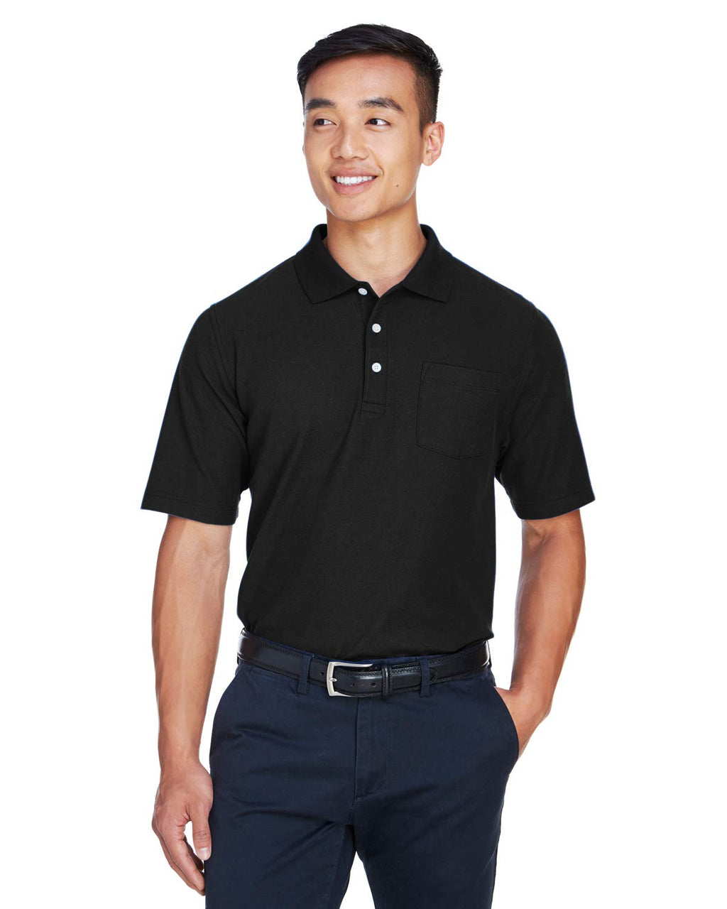 Mens DRYTEc20Performance Pocket Polo - gRAPHITE - S(D0102H76UHJ)