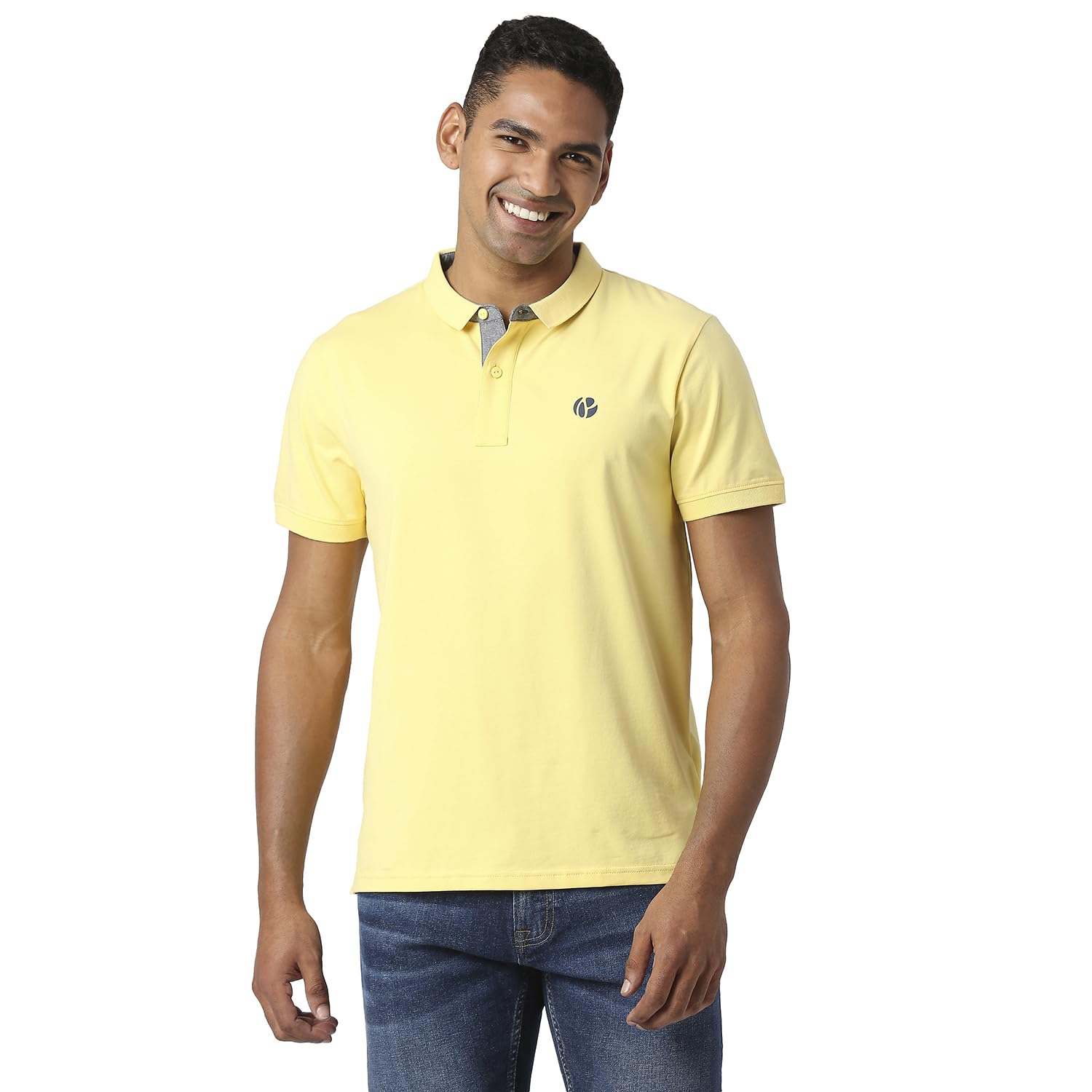 Pepe Jeans Mens Regular Fit Polo (Pm542033043L_Yellow L)