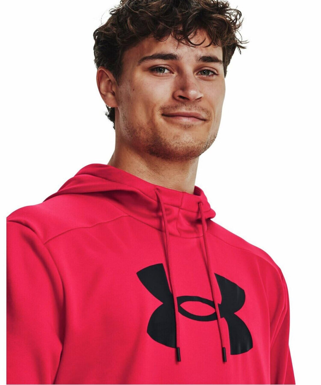 Under Armour mens Armour Fleece Big Logo Hoodie, (601) Red / / Black, Large