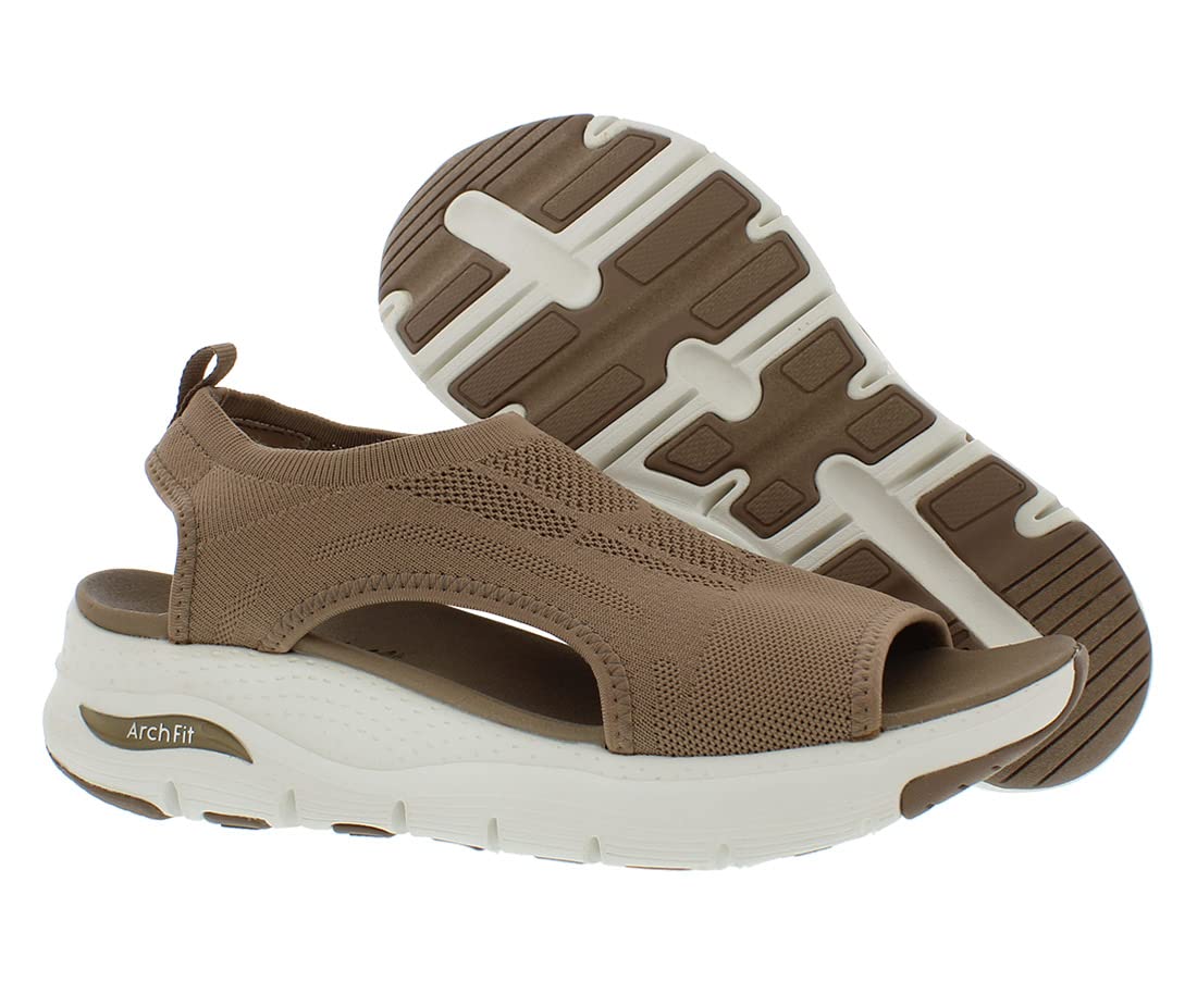 Skechers Women's Arch FIT-City Catch, Mocha, 9