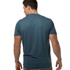 Bamboo Comfort Crew Tee - Bermuda Blue by Cariloha for Men - 1 Pc T-Shirt (S)
