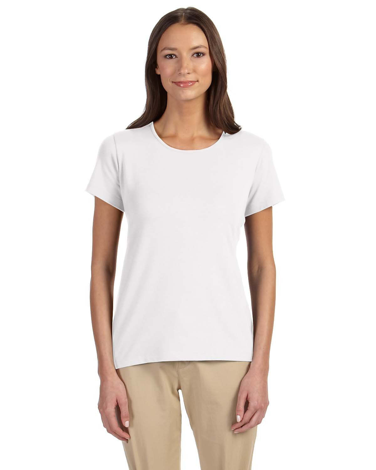 Ladies Perfect FitShell T-Shirt - WHITE - XS(D0102H76F1X)