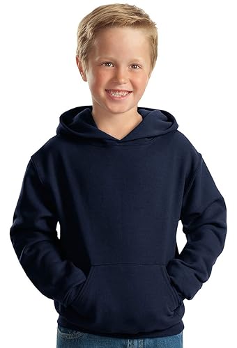 Youth 8 oz NuBlend Fleece Pullover Hooded Sweatshirt - BLAcK - S(D0102H2H72Y)
