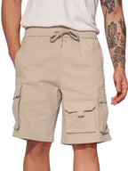 The Souled Store Solids: Beige Men and Boys Cargo Short