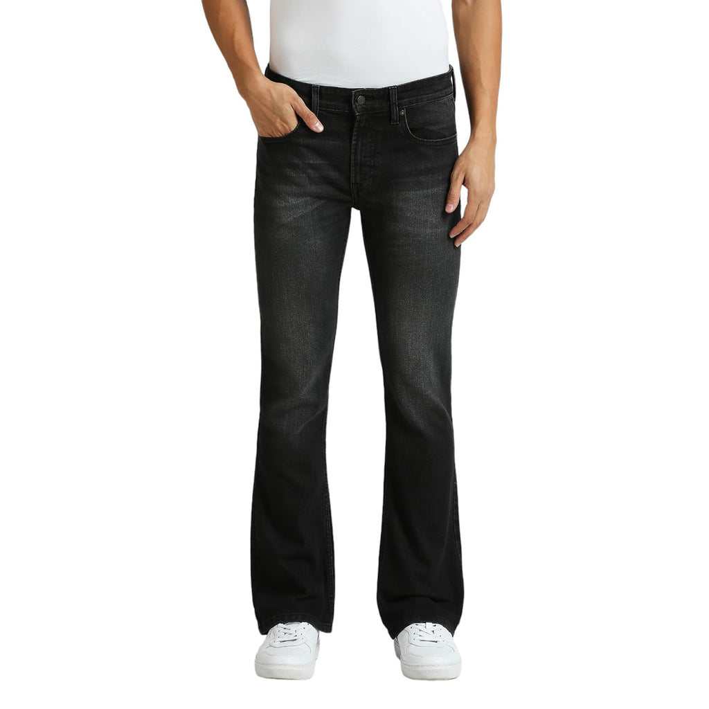 Pepe Jeans MenS Mid Rise Bootcut Fit Jeans Black Used