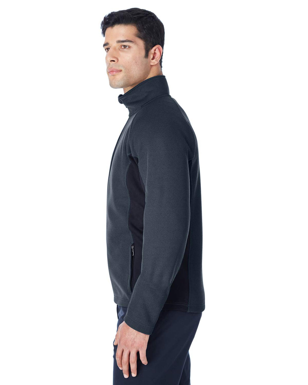 Mens constant Full-Zip Sweater Fleece Jacket - BLAcK BLK RED - S(D0102H7YFYP)