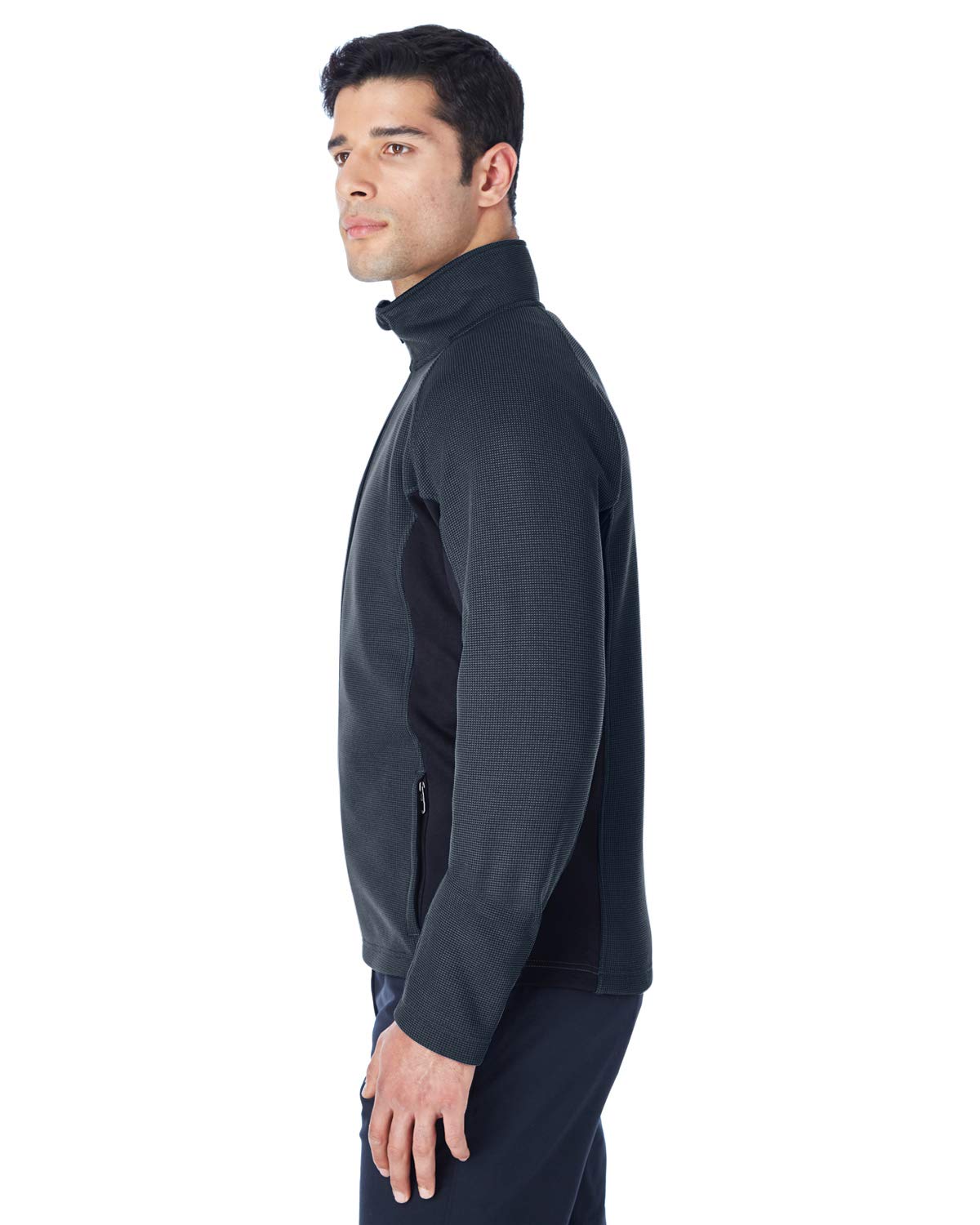 Mens constant Full-Zip Sweater Fleece Jacket - BLAcK BLK RED - S(D0102H7YFYP)