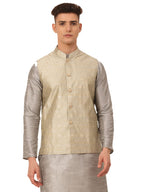 Jompers Mens Woven Design Nehru Jackets