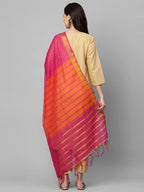 ANNI DESIGNER Womens Cotton Blend Straight Printed Kurta with Pant & Dupatta (Carnival Beige_S_Beige_Small)