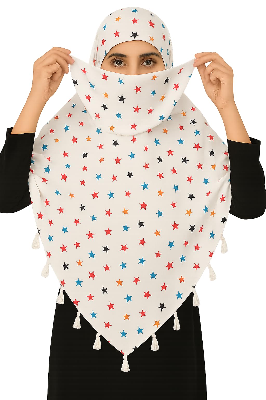 Weavers Villa Womens Cotton Floral Printed Face Cover Scarf | UV Protection, Breathable Fabric | Reusable Hijab Style Shield fo