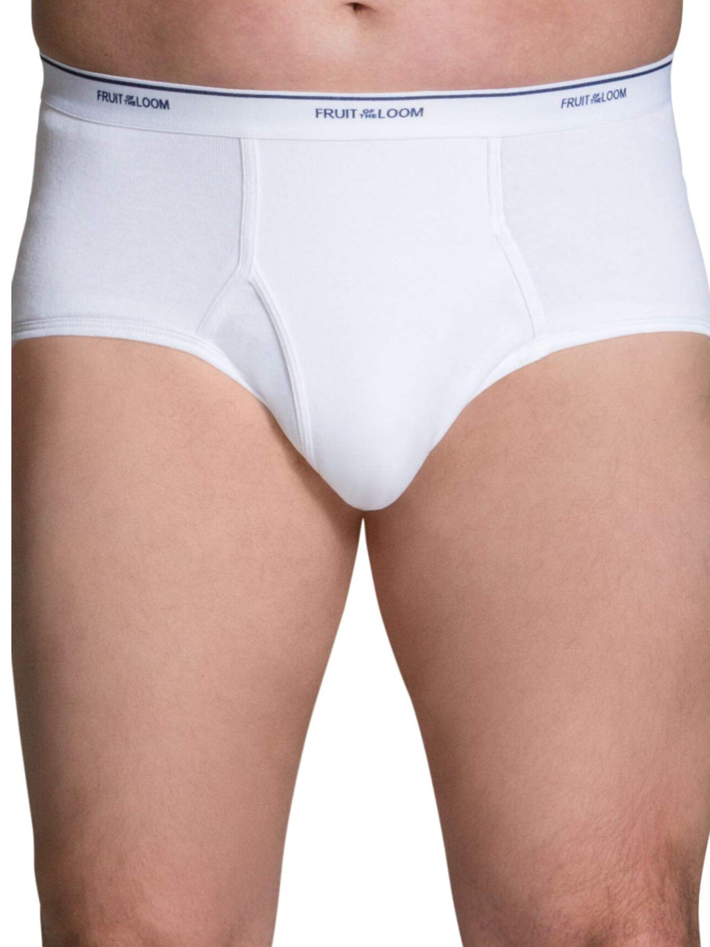 Fruit of the Loom mens 6-pack Classic White Brief Extended Sizes Underwear, White, XX-Large US