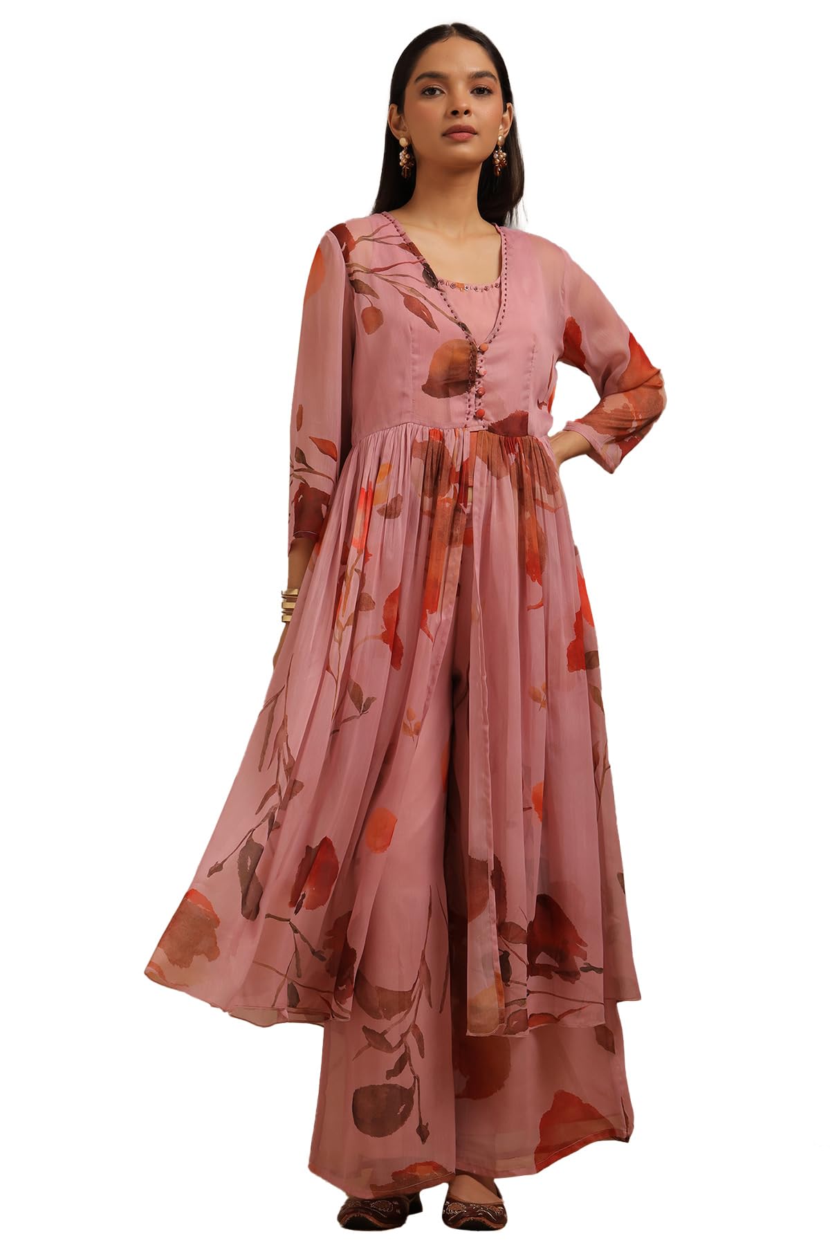 Soch Women Chiffon Floral Print Palazzo