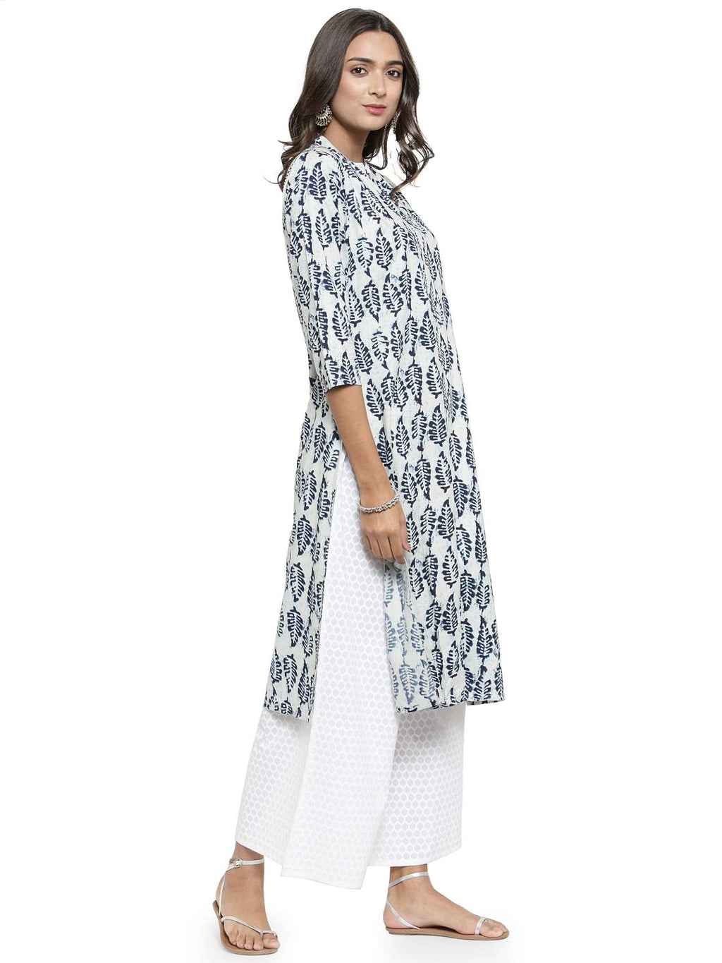 Gosriki Women'S Cotton Printed Straight Kurta