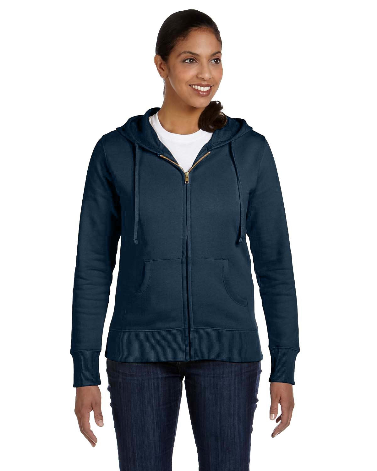 Ladies OrganicRecycled Full-Zip Hooded Sweatshirt - PAcIFIc - S(D0102H7ZgJP)