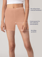 Nykd (Nyp083 Cotton Stretchable Cycling Shorts For Women | High Waist Shorties With Full Coverage & Concealed Waistband | Ideal
