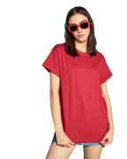 Bewakoof Womens Red Boyfriend T-Shirt
