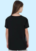Uniplanet Store GirlS Cotton T Shirt With Half Sleeves Round Neck Tokyo Graphic Prints Regular Fit And Standard Length Black