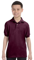 Youth 5050 EcoSmart Jersey Knit Polo - DEEP FOREST - XS(D0102H2HHDY)