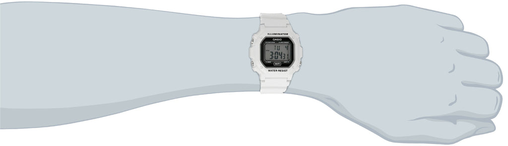 Casio Unisex Classic Illuminator Resin Band Watch with Digital Display | Alarm Chronograph