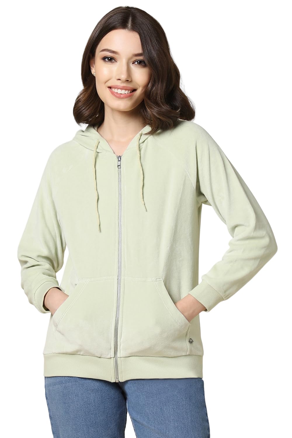 Allen Solly Women Regular Fit Solid Hoodie