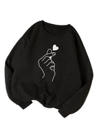 Kotty Women Full Sleeve Round Neck Pinted Sweatshirt