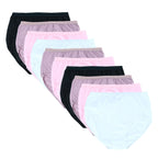 Fruit of the Loom womens Tag Free Cotton Panties (Regular & Plus Size) Briefs, Brief - 10 Pack Body Tones, 9 US