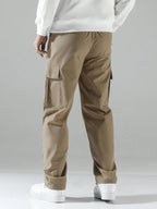 TAGAS Men Cargo Pants || Trousers Casual Pant || Cargo Pant || Pant || Track Pant for Man ||Men Cargo Pants Cotton||(MC-8) Khaki