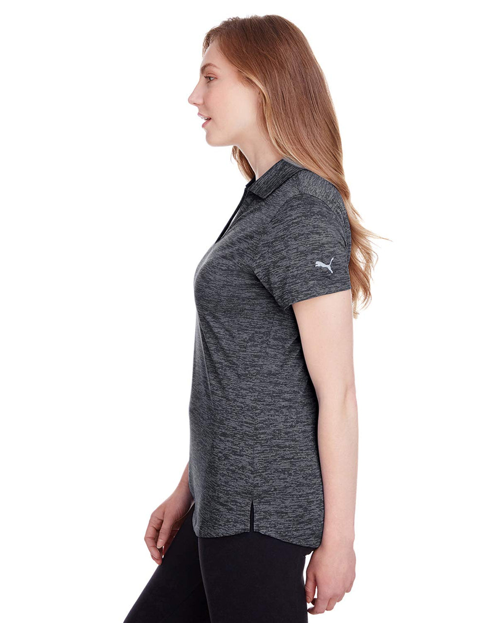 Ladies Icon Heather Polo - PUMA BLAcK - XS(D0102H7DHWT)